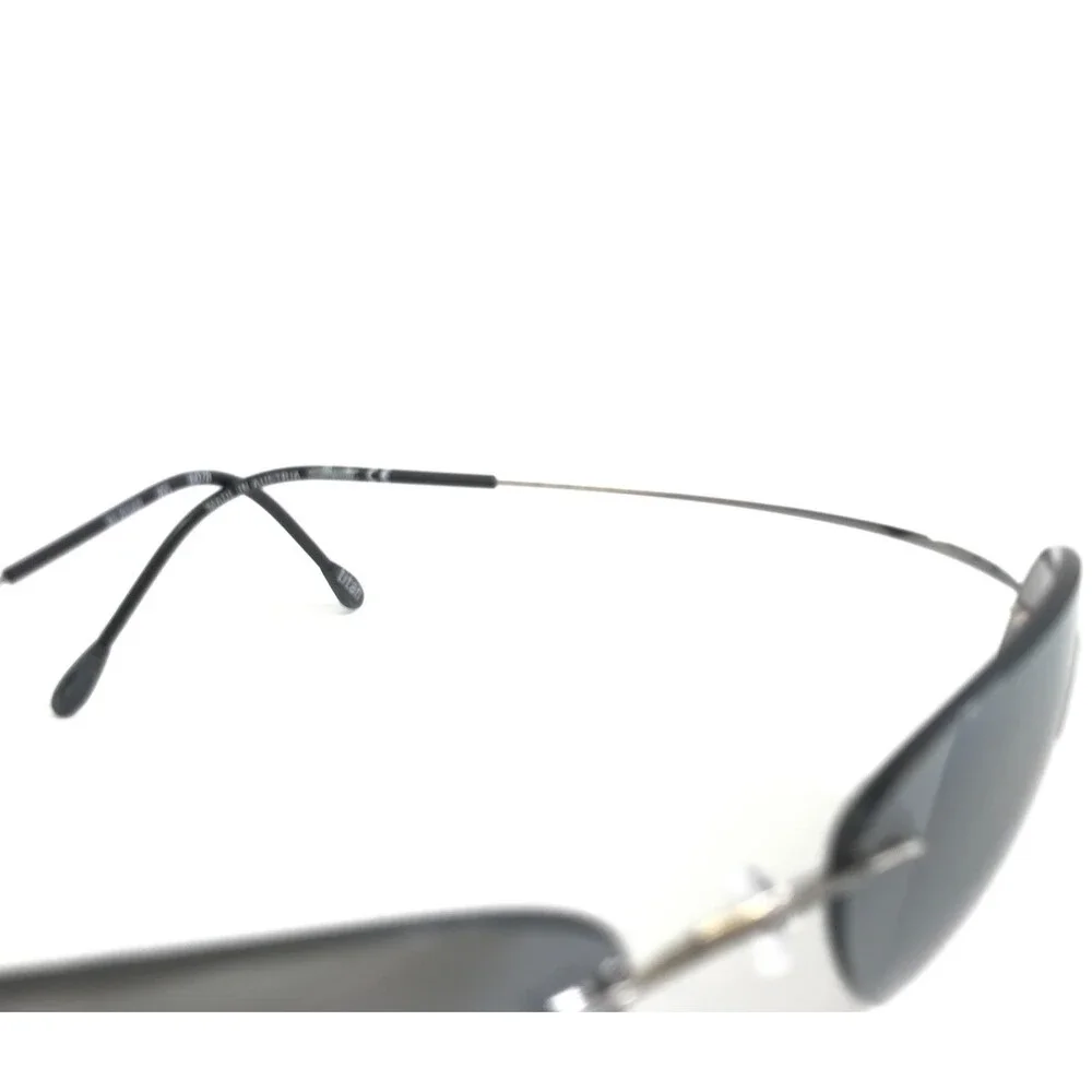 Silhouette Sunglasses M8568 /68 6078 Gray Rimless Frames with Mirror Gray Lenses